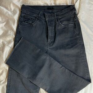 Mother denim crop step fray – not guilty